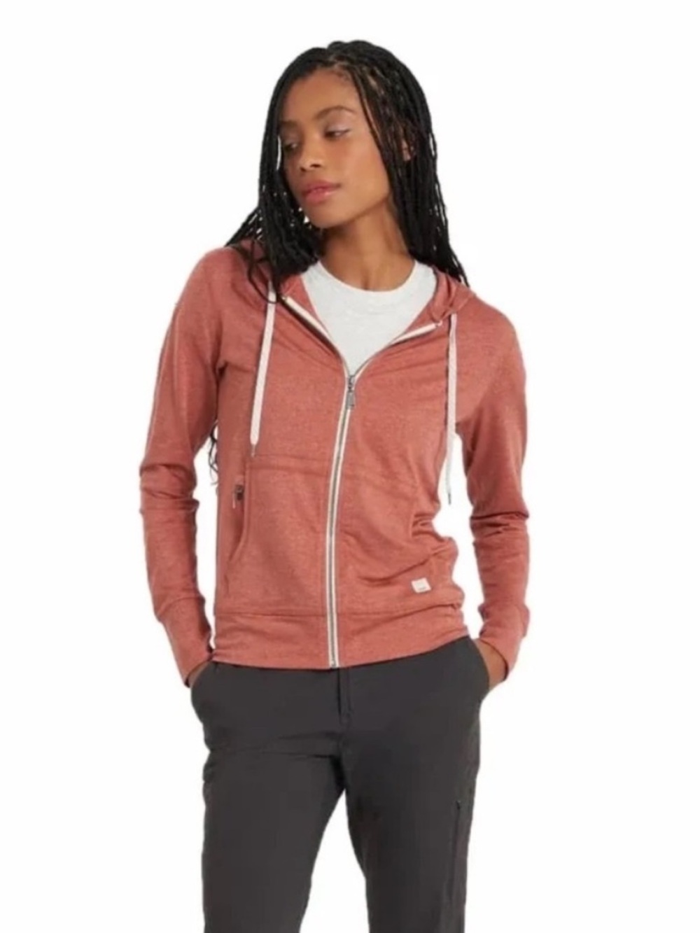 Vuori Red Full Zip Hoodie